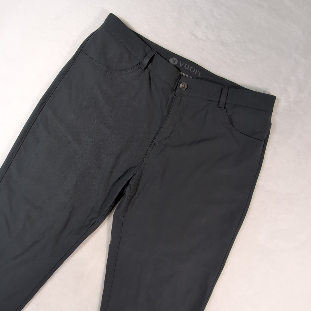 Vuori Meta Pants Mens 36 Charcoal Grey V430 Tapered Five Pocket Technical Pant